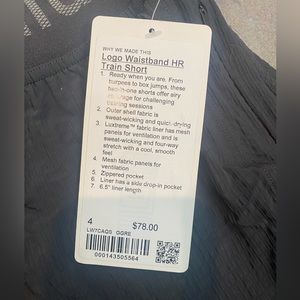 Lululemon Logo waistband size 4